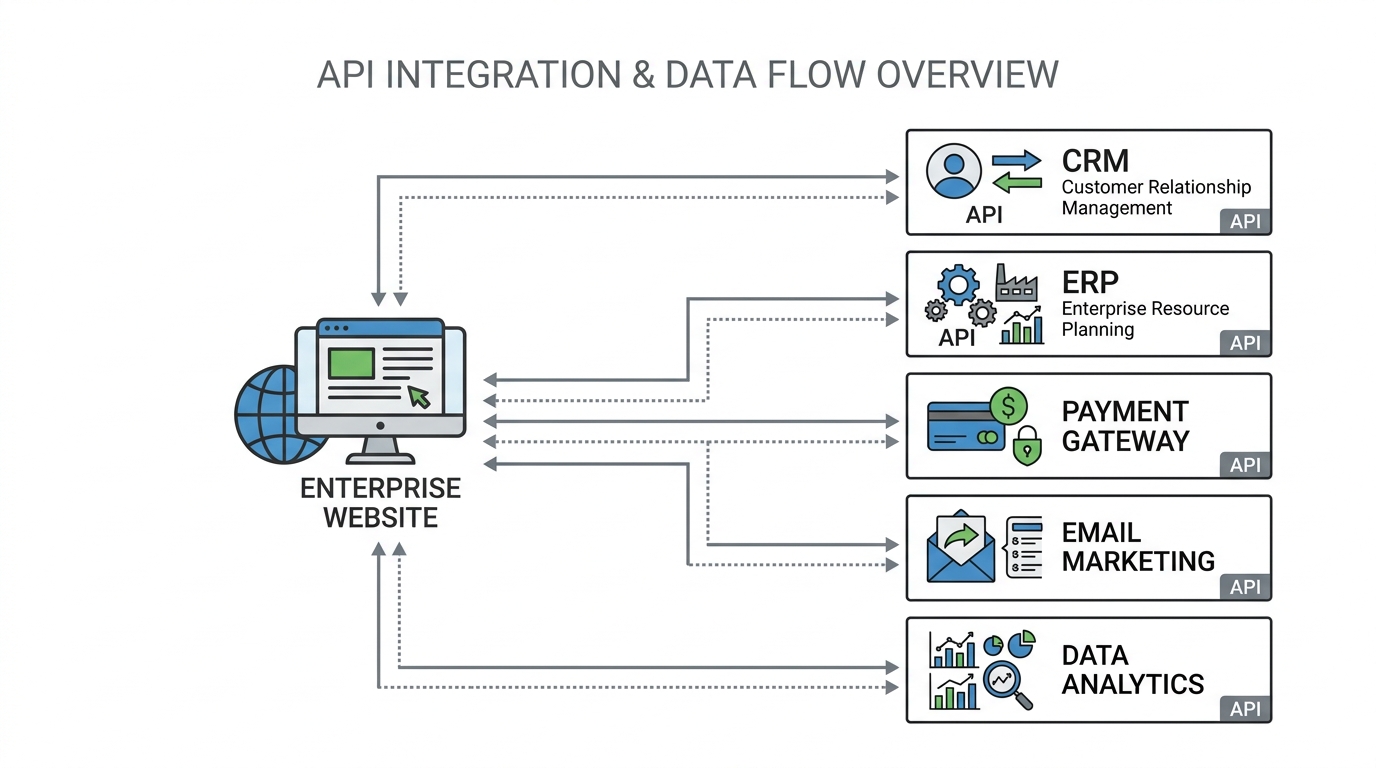 custom api integrations 2026 diagram
